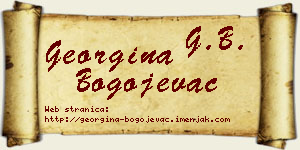 Georgina Bogojevac vizit kartica